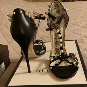 Gucci Regina high heel sandals.